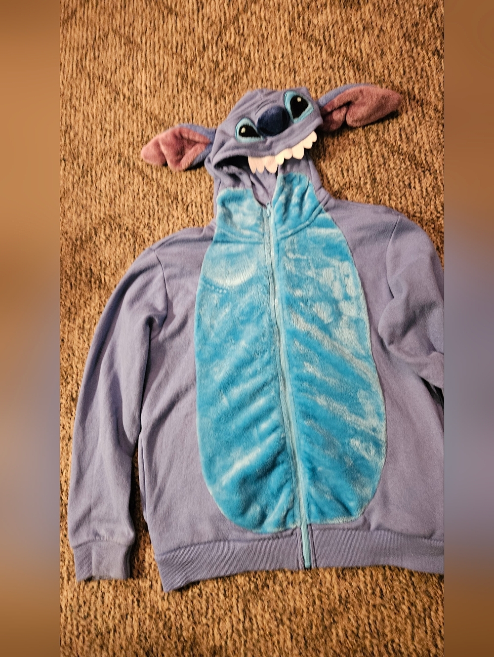 Lilo & Stitch Unisex XL Kid Disney Parks Character Hoodie Full Zip Size X Large